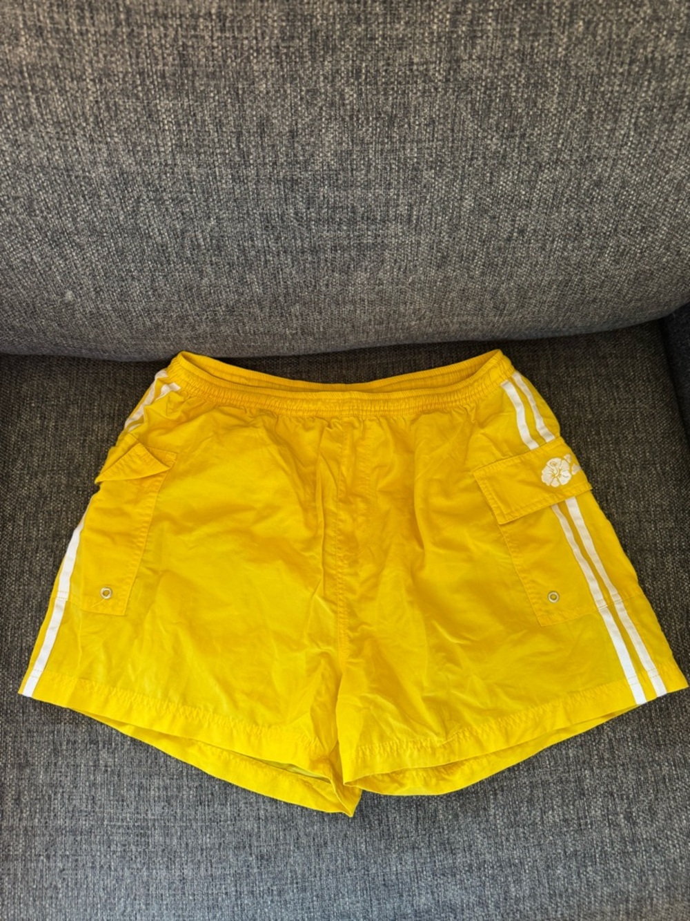 Y2K Sears R&R Sport Yellow Athletic Shorts